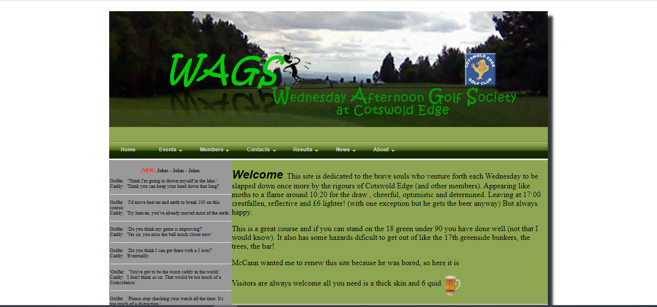 Cotswold Edge Wednesday Afternoon Golf Society Website