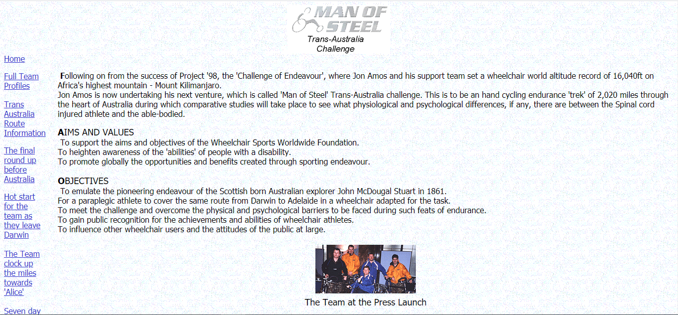 Man of Steel Website