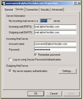 Outlook Express Authentication